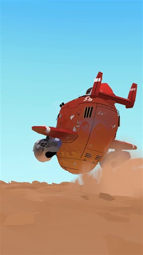 Desert Aviator - Inspired by the legendary Porco Rosso and @matt.schaefer.design propeller technique. Daily Quillustration painted and animated in VR using Quill. #viewinvr https://www.oculus.com/experiences/media/1116034359833122/ | Goro Fujita Art