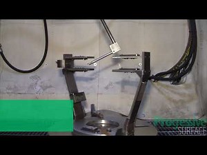 Robotic Peening of Aircraft Engine Components with Automatic Tool Changer - Progressive Surface