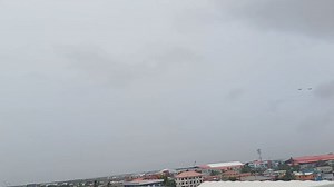 In case you missed the flyover by the US Fighter Jets over parts of Georgetown this afternoon. | News Source Guyana