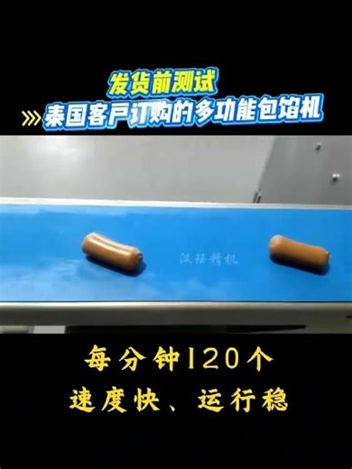 汉珏高速包馅机120个/分钟HANJUE High speed encrusting machine Croquetas/rice cake filling#machine#年糕机#encruster