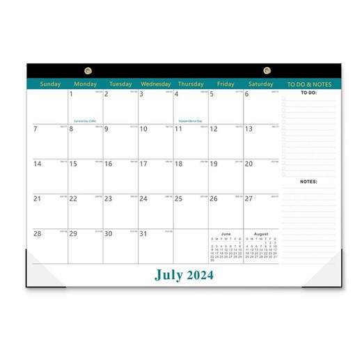 Desk Calendar with Corner Guard - 2025 - Wall Calendar - Walmart.ca