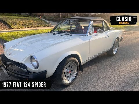1977 Fiat 124 Spider Driving Video