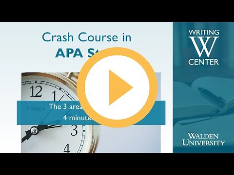 Crash Course in APA Style*