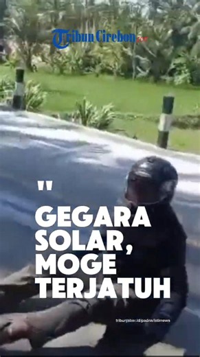 DETIK-DETIK Moge Tergelincir Tumpahan Solar di Pangandaran!