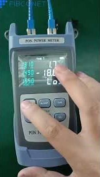 Show how to use the Optical power meter Testable wavelength:1310/1490/1550nm Connector：SC UPC/FC UPC