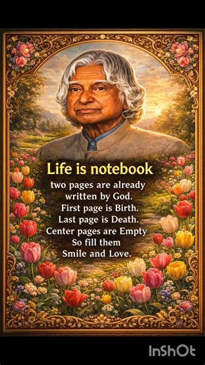Life is notebook ll Motivational Quotes of Dr. APJ Abdul Kalam #inspirational#quotes#success