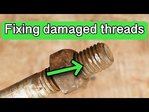 Fixing damaged bolt threads using Rotary Thread Repair Kit