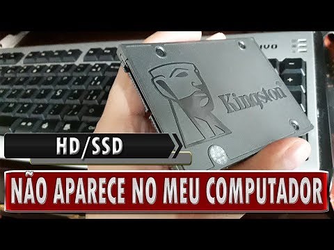 🔸 HD ou SSD instalado não aparece no meu computador. Veja como resolver! ( PT - BR )