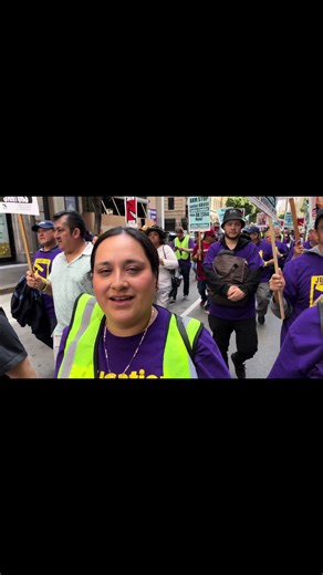 SEIU Local 99 member & Special Education Assistant at LAUSD standing union strong in support of union janitors fighting for a fair contract & respect! When we fight we win! #justiceforjanitors