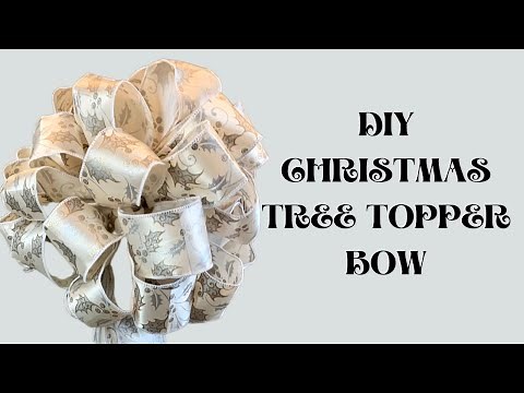 DIY CHRISTMAS TREE TOPPER BOW | EASY BOW TUTORIAL | HOW TO USE EZ BOW MAKER