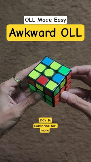 OLL #16 (Awkward Shape OLL) | Daily OLL Series