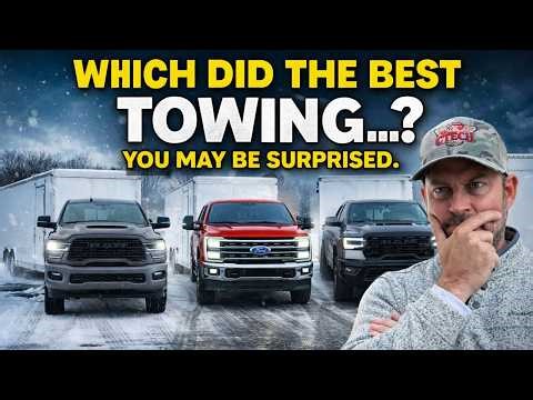 2026 Truck towing shootout Ford F-250 Powerstroke vs Ram 2500 Cummins vs Ram 1500 Hurricane