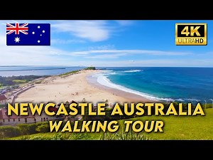 Newcastle Australia | Fort Scratchley | Nobbys Beach | Nobbys Breakwater | 4K UHD Video Walk
