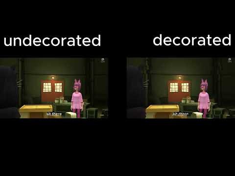 plotagon shutdown experience (undecorated VS decorated)