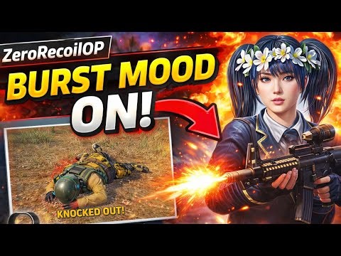 BGMI Burst Mode ON 🔥 1v4 Clutch | ZeroRecoilOP. ....... ON infinix gt 20 pro