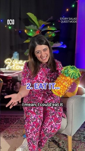 IMPROV GAME! 5 things to do with a… pineapple? 🍍⛵️ | Story Salad | ABC Big Kids