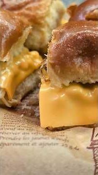 Homemade White Castle style sliders with Cowboy Candy