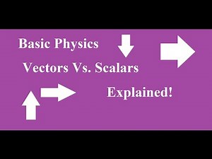 Basic Physics: Vector Measurements Vs. Scalar Measurements