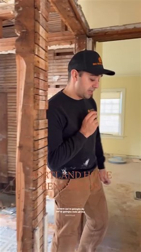 Vancouver Washington ~ Home Remodeling & Cabinet Design on Instagram: "Part 6 👉🏼 new electric, paint, trim, custom cabinetry, bathroom remodel. This is a historic 2 story with basement, full scale home renovation in Portland. Follow along for updates or start a project chat 💬 Tap to text link in bio gets you started. #portland #interiordesign #homeremodel homerenovation"