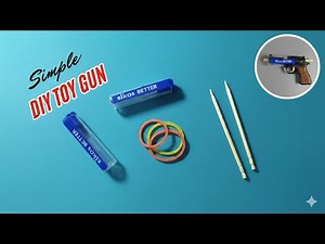 DIY Toy Gun with Pen Cap & Rubber Band | Easy Homemade Shooter