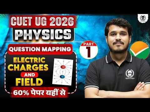 CUET UG 2026 Physics Question Mapping | Electric Charges and Field | cuet ug 2026 crash course