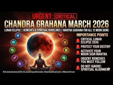 CHANDRA GRAHANA MARCH 2026 REMEDIES & SPIRITUAL MANTRAS WITH GUIDED MEDITATION URGENT MANTRA SADHANA