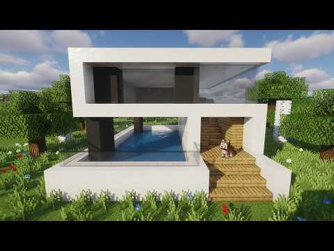 EASY 10 MINUTE MODERN HOUSE LARGE BUILDING | #Builderlad #minecraftBuilder