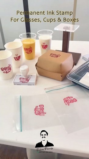 Pinnacle Stamps & Advertising | Brand your disposable glasses, cups, boxes, and other packaging effortlessly with our Permanent Ink Stamp! Deliver sharp, long-lasting... | Instagram