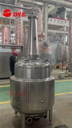 Vacuum spirit distiller single-pot distillation equipment SS distillery#distillery #still #potstill