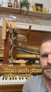 I made this action model a few years ago. #piano #pianorepair