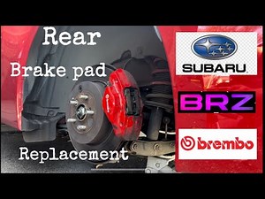 Subaru BRZ Brembo rear brake pad replacement