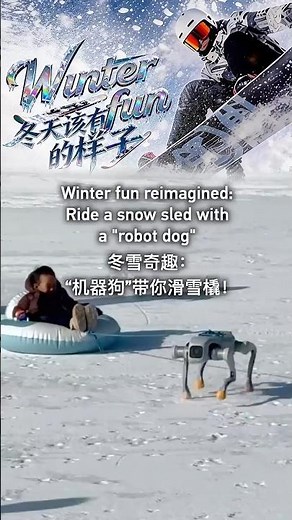 Winter fun reimagined: Ride a snow sled with a 'robot dog'