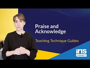 Praise and Acknowledge - Classroom Behaviour Management Technique