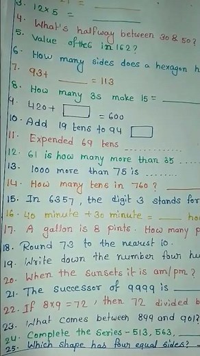 class 3 mental maths worksheet/maths worksheet for class 3/CBSE ICSE/NCERT/Daily practice/