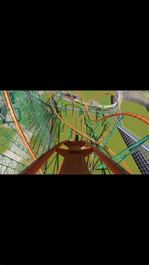 I tried to keep the layout pretty similar to the original but I had to add an extra lap to make it so it wasn't too intense #fyp #rollercoaster #coaster #ride #sixflagsmagicmountain