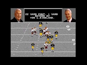 MADDEN NFL 96 SEGA GENESIS (RetroArch) Washington DC vs Pittsburgh 1