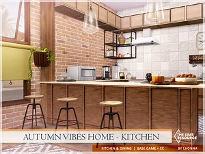 Autumn / Sims 4 Kitchen Rooms