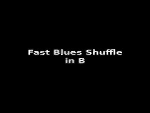 Fast Blues Shuffle Backing Track In B