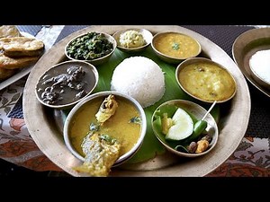 Traditional ASSAMESE THALI with Fish, Pigeon and Mutton + Temple Visit Guwahati, Assam, India