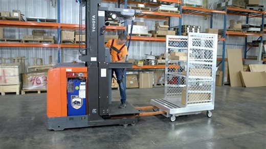 New Age Industrial - Product Demo - Order Picker Platforms (OP Cages) for Man-Up Order Pickers | Southern Market Share, Inc
