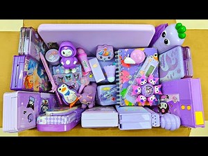 amazing purple stationery, lock pencil box, unique stationery items, school stationery, sharpener
