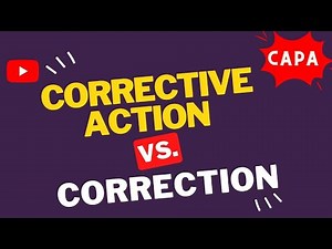 CAPA Correction vs. Corrective Action l Corrective and Preventive Action l The Learning Reservoir