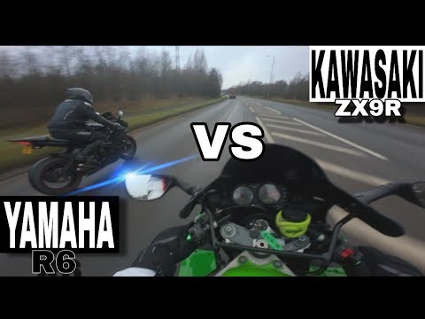 Yamaha R6 vs Kawasaki ZX9R – Raw POV Ride | DJI Osmo Action 4