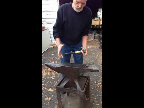 Testing ring and rebound on an anvil