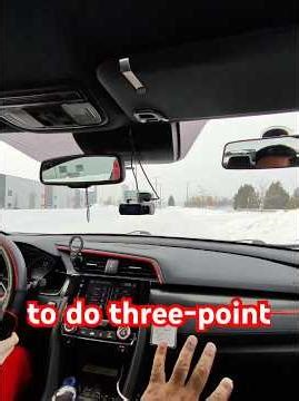 Performing a three point turn. A must maneuver during the road test. #driving #driver #safety #tips