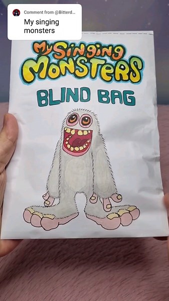 my singing monster blind bag #asmr #blindbag #mysingingmonsters #diy #papercraft #youtubeshorts