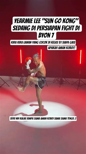 YEARMIE LEE "sungokong" is being prepared for a fight at byon 7! #yearmielee #sungokong #byoncombat