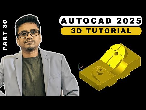 AutoCAD 3D Tutorial for Beginners || AutoCAD 3D modeling mechanical