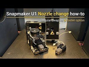 Snapmaker U1 nozzle swap how-to Regular swap vs faster option
