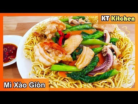 MÌ XÀO GIÒN - Chia Sẽ Bí Quyết Làm Mì Xào Giòn Ngon Của Nhà Hàng || Seafood Crispy Egg Noodles